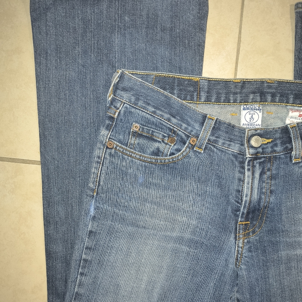 Lucky Brand Classic Blue Denim Jeans, Boot Cut - Picture 3 of 7